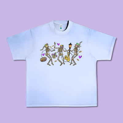 Dancing Skeletons Mardi Gras Urban Heavy Tee Designed By Maliassmallbusiness