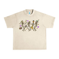 Sandshell dancing skeletons mardi gras Urban Heavy Tee - MaliasSmallBusiness