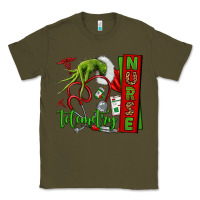 Army Green grinch hand telemetry nurse Classic Tee - NancyCooperArtShop