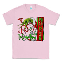 Bubblegum Pink grinch hand telemetry nurse Classic Tee - NancyCooperArtShop