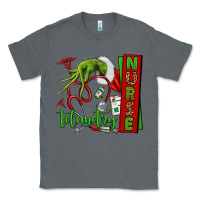 Charcoal Heather grinch hand telemetry nurse Classic Tee - NancyCooperArtShop
