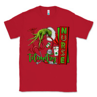 Red grinch hand telemetry nurse Classic Tee - NancyCooperArtShop