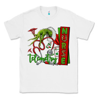 White grinch hand telemetry nurse Classic Tee - NancyCooperArtShop