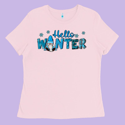 Hello Winter Gnomes Ladies Tee Designed By Ranaportraitstore