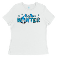White hello winter gnomes Ladies Tee - RanaPortraitStore
