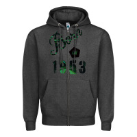 Charcoal Heather Born In 1953 Zipper Hoodie - Bettercallsaul