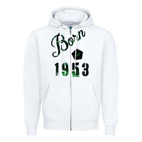 White Born In 1953 Zipper Hoodie - Bettercallsaul