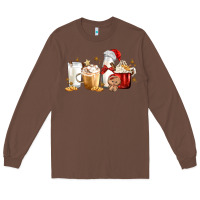 Christmas Milk And Cookie Latte Coffee Cups Long Sleeve Tee | Teevron