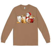 Toasted Coconut Christmas Milk and Cookie Latte Coffee Cups Long Sleeve Tee - MaliasSmallBusiness
