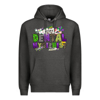 Charcoal Heather dental hygienest mardi gras Premium Hoodie - CowGirlArtShop