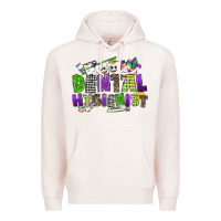 Pale Pink dental hygienest mardi gras Premium Hoodie - CowGirlArtShop