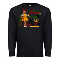 Black i am black history black girl peekaboo juneteenth Premium Sweatshirt - CowGirlArtShop
