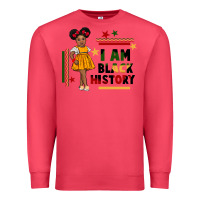 Cardinal i am black history black girl peekaboo juneteenth Premium Sweatshirt - CowGirlArtShop