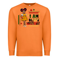 Carrot i am black history black girl peekaboo juneteenth Premium Sweatshirt - CowGirlArtShop
