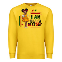 Lemon i am black history black girl peekaboo juneteenth Premium Sweatshirt - CowGirlArtShop