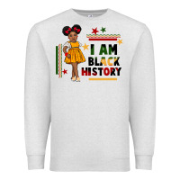 I Am Black History Black Girl Peekaboo Juneteenth Premium Sweatshirt | Teevron