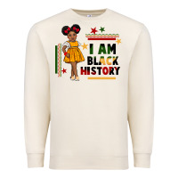 Sandshell i am black history black girl peekaboo juneteenth Premium Sweatshirt - CowGirlArtShop