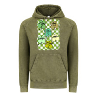 Vintage Olive shamrock religious Vintage Hoodie - MaliasSmallBusiness