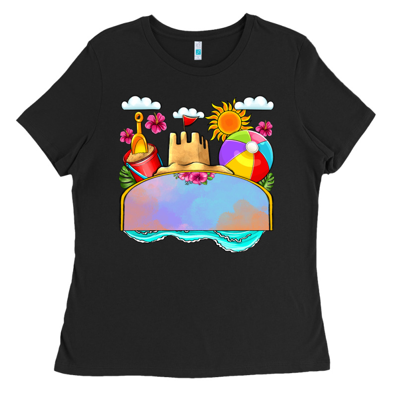 Custom Name Summer Beach Toys Ladies Tee by JahusDesignShop | Teevron
