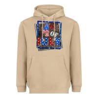 Mushroom 4th of july Heavyweight Hoodie - CowGirlArtShop