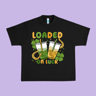 Loaded On Luck Urban Heavy Tee Designed By Maliassmallbusiness