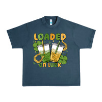 Midnight Navy loaded on luck Urban Heavy Tee - MaliasSmallBusiness