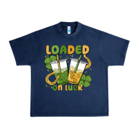 Navy loaded on luck Urban Heavy Tee - MaliasSmallBusiness