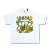 White loaded on luck Urban Heavy Tee - MaliasSmallBusiness