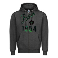 Charcoal Heather Born in 1954 Zipper Hoodie - Bettercallsaul
