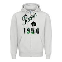 Dove Grey Born in 1954 Zipper Hoodie - Bettercallsaul