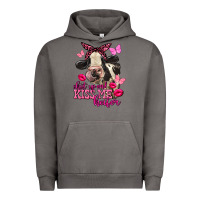 Pigment Tornado Valentine's Day Shut Up And Kiss Me Heifer Holstein Cow Urban Hoodie - FaDigitalArtStudio