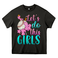 Asphalt let's do this girls baseball Heavy Core Tee - BundleAndBundleShop