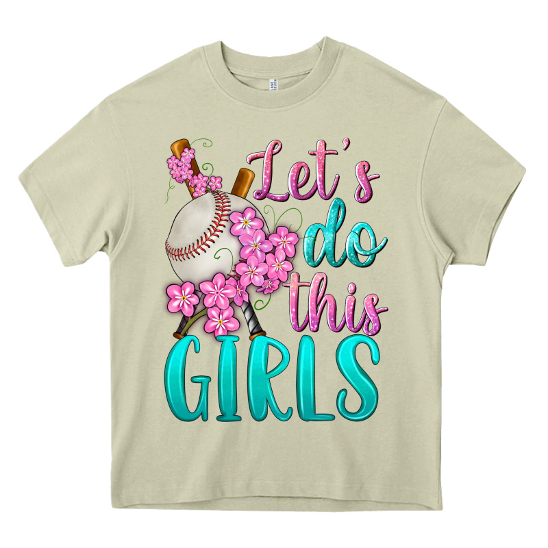 Let's Do This Girls Baseball Heavy Core Tee by BundleAndBundleShop | Teevron