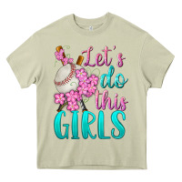 Mossy let's do this girls baseball Heavy Core Tee - BundleAndBundleShop