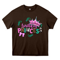 Chocolate Brown birthday princess Heavy Core Tee - AdoDesignShop