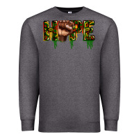 Charcoal Heather hope juneteenth Premium Sweatshirt - CowGirlArtShop
