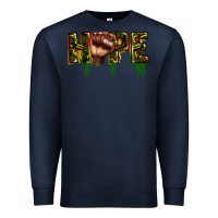 Navy hope juneteenth Premium Sweatshirt - CowGirlArtShop