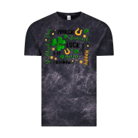 Cloud Black st. patricks day doodle Vintage Tee - MaliasSmallBusiness