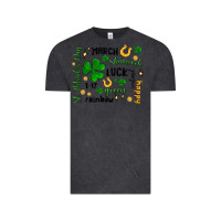 Vintage Black st. patricks day doodle Vintage Tee - MaliasSmallBusiness