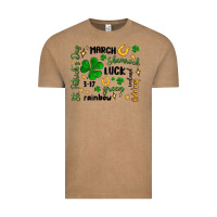 Vintage Coffee st. patricks day doodle Vintage Tee - MaliasSmallBusiness
