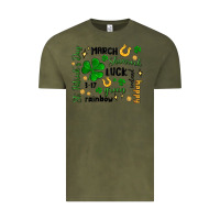 Vintage Olive st. patricks day doodle Vintage Tee - MaliasSmallBusiness