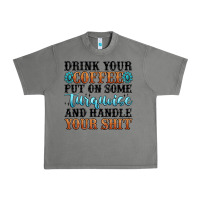 Tornado drink your coffee put on some turquoise and handle Urban Heavy Tee - MaliasSmallBusiness