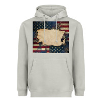 Moon Dust American flag add your text Heavyweight Hoodie - CowGirlArtShop