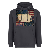 Smoke American flag add your text Heavyweight Hoodie - CowGirlArtShop