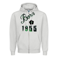Dove Grey Born In 1955 Zipper Hoodie - Bettercallsaul