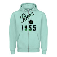 Seafoam Born In 1955 Zipper Hoodie - Bettercallsaul