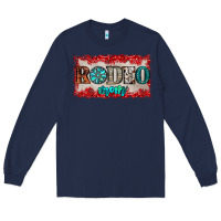 Navy rodeo mom Long Sleeve Tee - JahusDesignShop