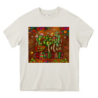 Cream feliz navidad cactus Heavy Core Tee - JahusDesignShop