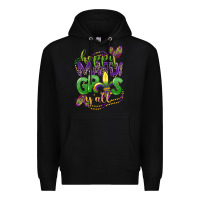 Black happy mardi gras yall Premium Hoodie - CowGirlArtShop
