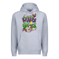 Heather Grey happy mardi gras yall Premium Hoodie - CowGirlArtShop